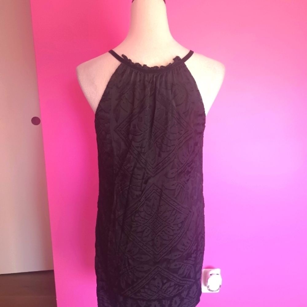 Max Studio Y2K Black Velvet Mini Cocktail Dress (Size Small) - Picture 3 of 8